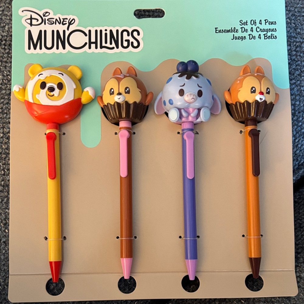 Disney Munchlings set of 4 Pens 🖊️ NWT